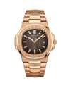 Patek Low RG Black Dial Plain
